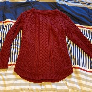 LL Bean Signature Cotton Fisherman Tunic Sweater